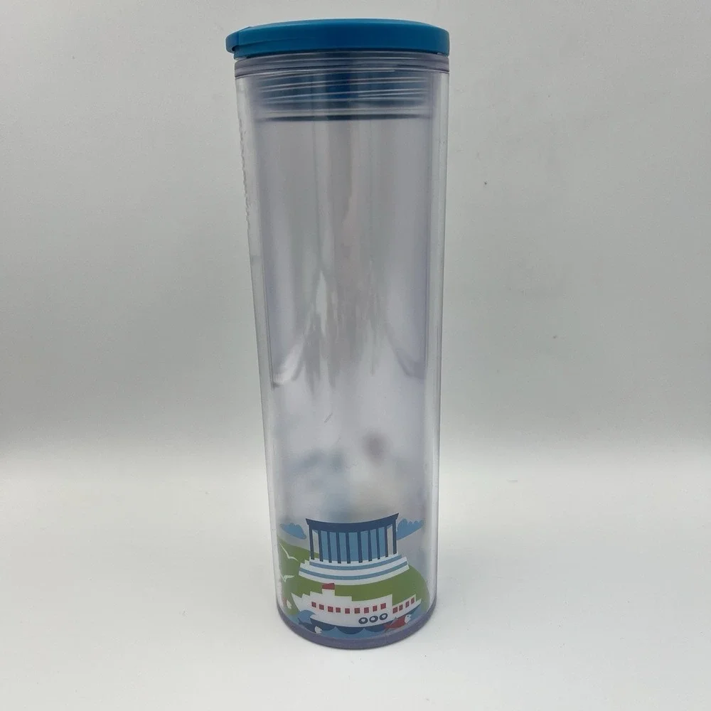 16oz Starbucks Turkey Turkiye  Tumbler City Series Blue‎ Plastic 473ml Türkiye